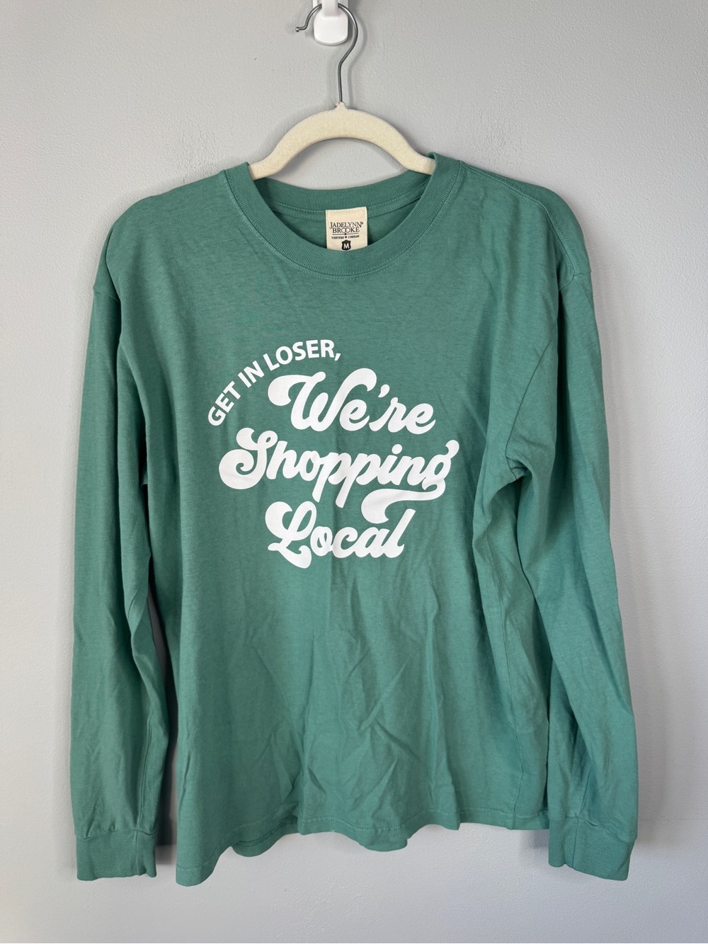 Jadelynn Brooke Green "We're Shopping Local" Long Sleeve Tee